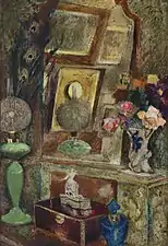 Still life: My Studio (Still Life); 1933, oil on plywood, 105&nbsp;cm × 72&nbsp;cm, private collection.