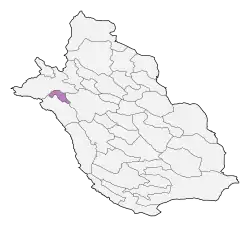 Location of Kuhchenar County in&nbsp;Fars&nbsp;province