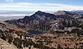 Lake Peak from Liberty Peak, with Wines Peak (right) and Ruby Valley (left).