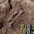 Burial 19. Excavation at phase 13.