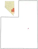 Location of Caliente, Nevada