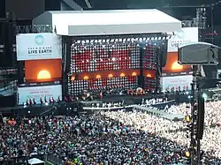 The London leg of Live Earth was held in Wembley Stadium