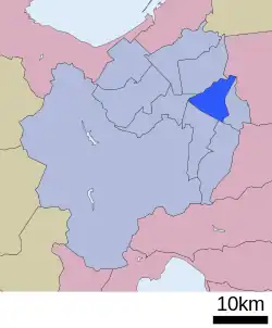 Location of Shiroishi-ku in Sapporo
