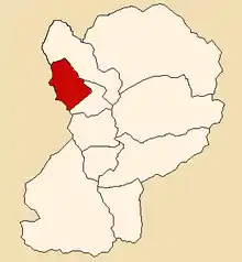 Location of Santo Toribio in the Huaylas province