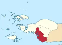 Location in Southwest Papua