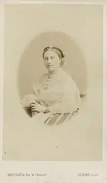 Photograph of the then Duchess of Manchester, Le Jeune, c. 1867