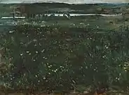 At Unter Schäftlarn on the Isar (1896), oil on canvas, 60 x 82&nbsp;cm., Lenbachhaus, in Munich