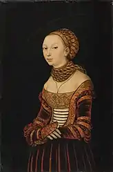Portrait of a young woman (1525) by Lucas Cranach the Elder