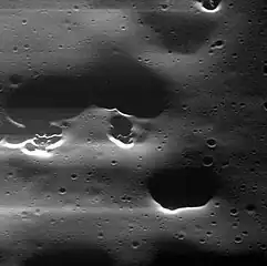 Mansur crater has hollows. Mansur has the type morphology of a Mansurian crater.