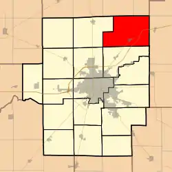 Location in Macon County