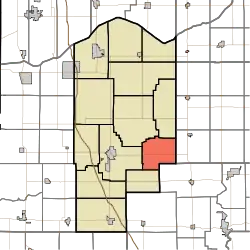 Location in Jasper County