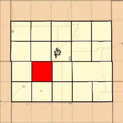 Location in Ellsworth County