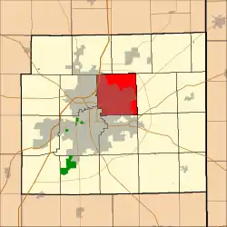 Location of St. Joseph Township in Allen County, Indiana