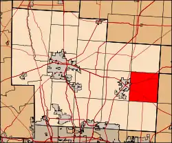Location of Trenton Township in Delaware County