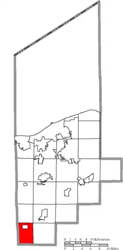 Location of Rochester Township in Lorain County