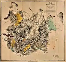  print: map of Lycia, 1842