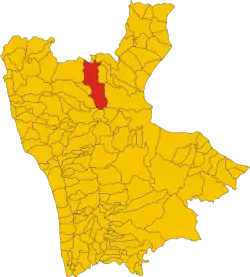 Castrovillari within the Province of Cosenza and Calabria