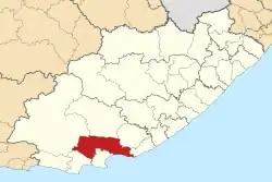 Location in the Eastern Cape