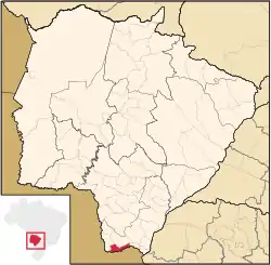 Location in Mato Grosso do Sul state