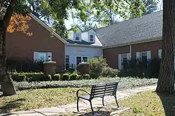 The McMillan Memorial Library in Overton, Texas