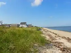 Looking south from Miami Avenue along the bay shore