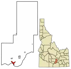 Location in Minidoka County, Idaho