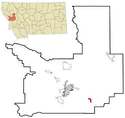 Location of Clinton, Montana