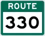 Route 330 marker