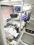 Starboard engine and gearbox