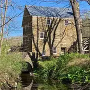 View along the mill race