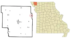 Location of Parnell, Missouri