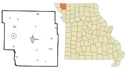 Location of Quitman, Missouri