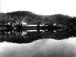 Northwestern Fisheries Co cannery on Hunter Bay, September  1910