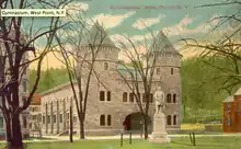 The original gymnasium that Hayes replaced in 1910