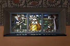 Stained glass Rival Suitors by Olga Gummerus-Ehrström&nbsp;[fi], 1905