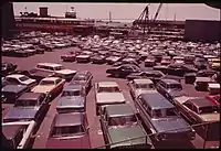 Ferry dock, 1973.  Photo by Arthur Tress.