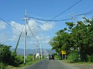 Puerto Rico Highway 5510 north in Barrio Capitanejo