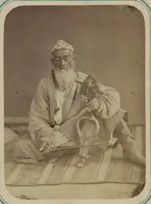 Kauz or Kobyz. Also spelled qobuz.