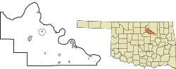 Location of Skedee, Oklahoma