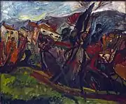 Chaïm Soutine, Céret Landscape, c. 1920, oil on canvas, 55 x 65&nbsp;cm, Musée d'Art et d'Histoire du Judaïsme