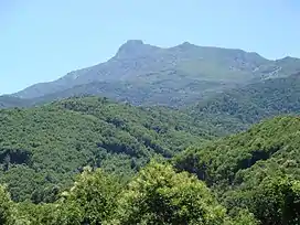 The Ampugnani valley and the summit of San Petrone