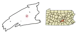 Location of New Bloomfield in Perry County