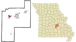 Location of Doolittle, Missouri