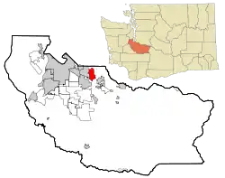Location of Sumner, Washington