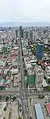 Aerial View of Preah Monivong Boulevard from Bokor Traffic Light