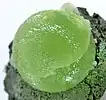A 2&nbsp;cm prehnite ball of top quality and color