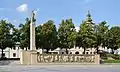 Monument to the fallen of the Slovak National Uprising located at the centre of the main square of the city