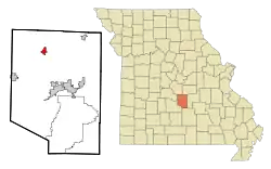 Location of Crocker, Missouri