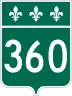 Route 360 marker