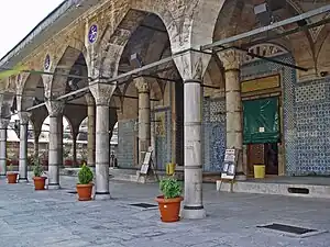 Rüstem Pasha mosque Iznik tiles in son cemaat area